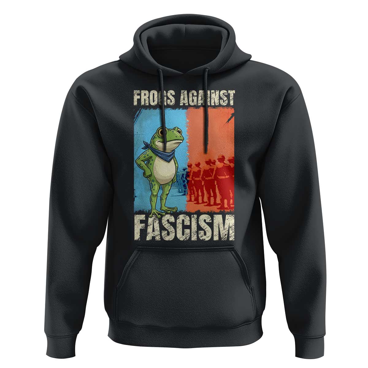 Frogs Against Fascism Hoodie Portland Protest Vintage Meme Gift - Wonder Print Shop