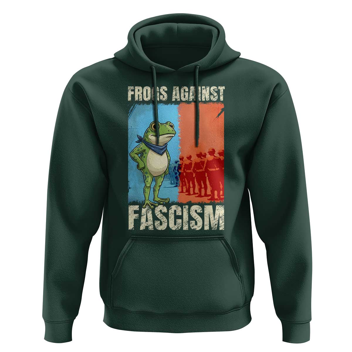 Frogs Against Fascism Hoodie Portland Protest Vintage Meme Gift - Wonder Print Shop