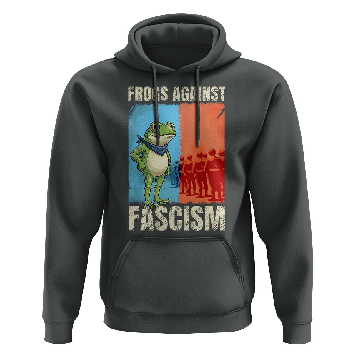 Frogs Against Fascism Hoodie Portland Protest Vintage Meme Gift - Wonder Print Shop