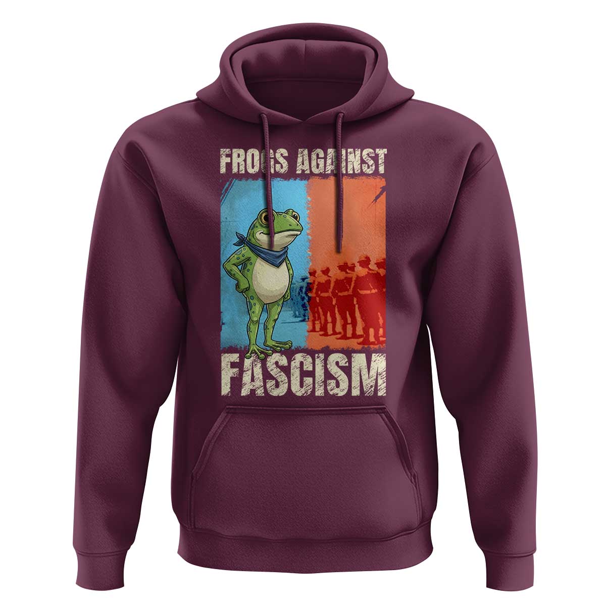 Frogs Against Fascism Hoodie Portland Protest Vintage Meme Gift - Wonder Print Shop