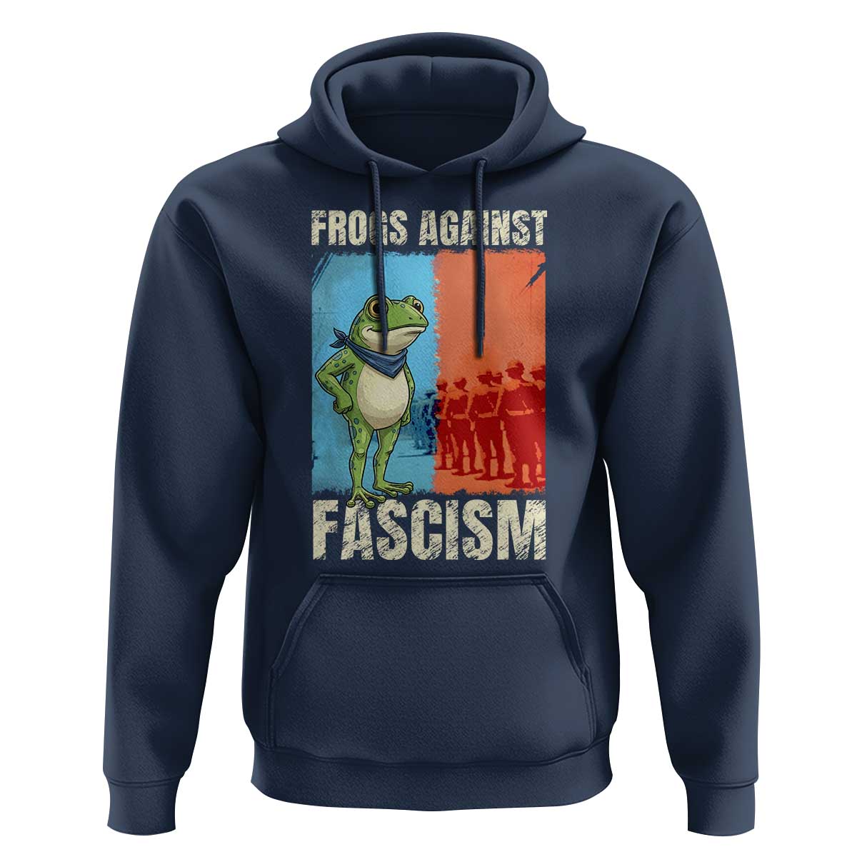 Frogs Against Fascism Hoodie Portland Protest Vintage Meme Gift - Wonder Print Shop