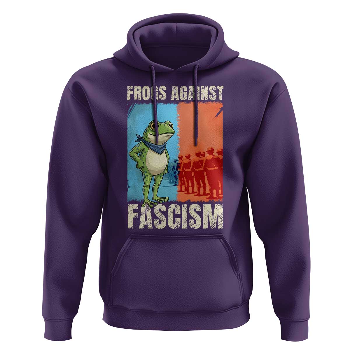 Frogs Against Fascism Hoodie Portland Protest Vintage Meme Gift - Wonder Print Shop