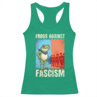 Frogs Against Fascism Racerback Tank Top Portland Protest Vintage Meme Gift - Wonder Print Shop