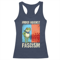 Frogs Against Fascism Racerback Tank Top Portland Protest Vintage Meme Gift - Wonder Print Shop