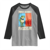 Frogs Against Fascism Raglan Shirt Portland Protest Vintage Meme Gift - Wonder Print Shop