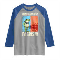 Frogs Against Fascism Raglan Shirt Portland Protest Vintage Meme Gift - Wonder Print Shop