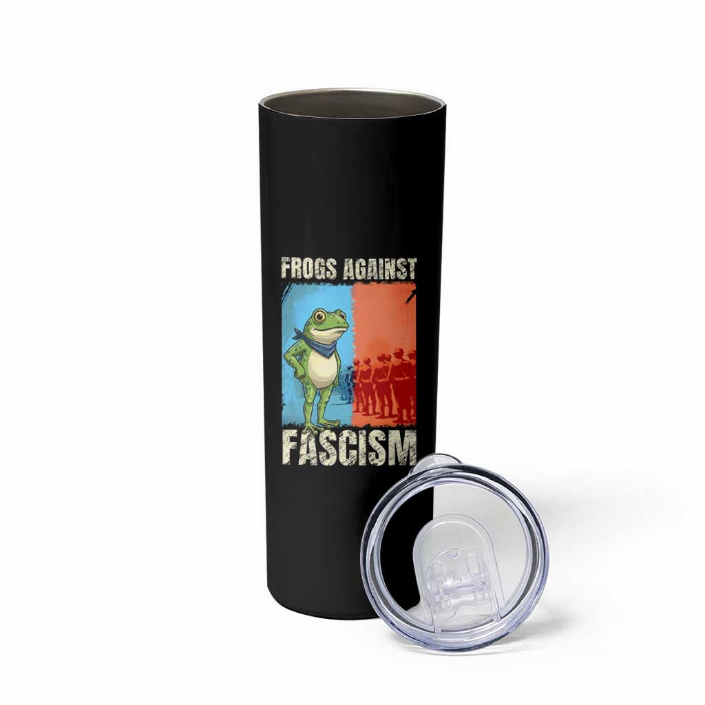 Frogs Against Fascism Skinny Tumbler Portland Protest Vintage Meme Gift - Wonder Print Shop