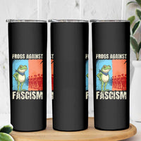 Frogs Against Fascism Skinny Tumbler Portland Protest Vintage Meme Gift - Wonder Print Shop