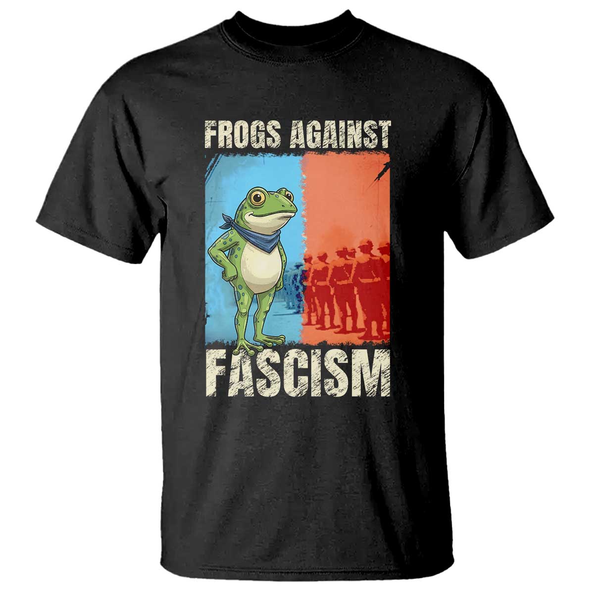 Frogs Against Fascism T Shirt Portland Protest Vintage Meme Gift - Wonder Print Shop