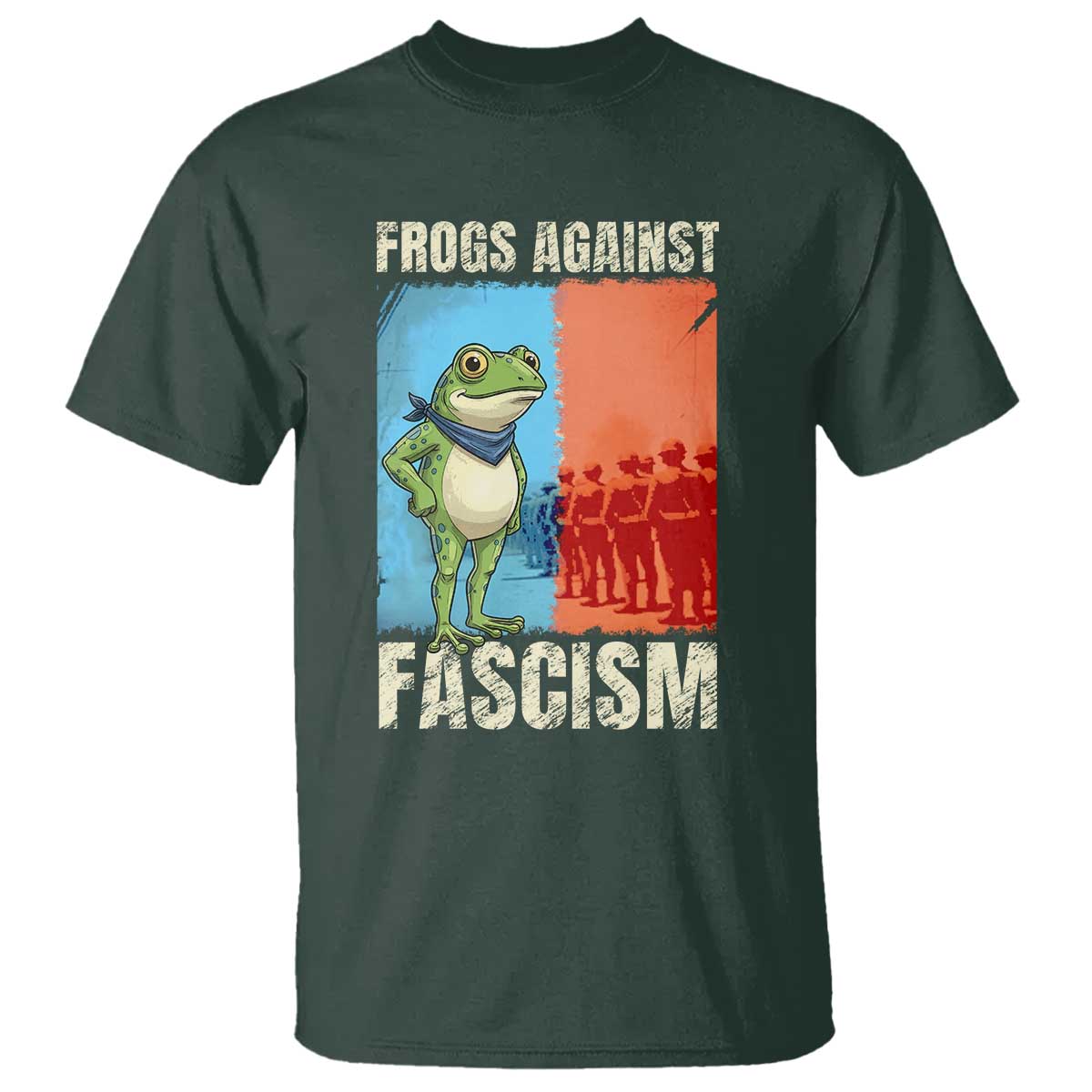 Frogs Against Fascism T Shirt Portland Protest Vintage Meme Gift - Wonder Print Shop