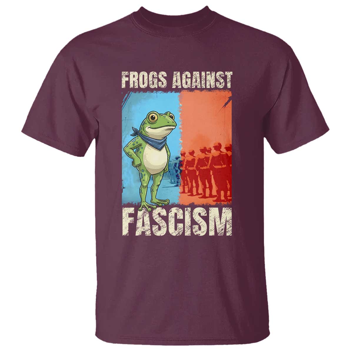 Frogs Against Fascism T Shirt Portland Protest Vintage Meme Gift - Wonder Print Shop