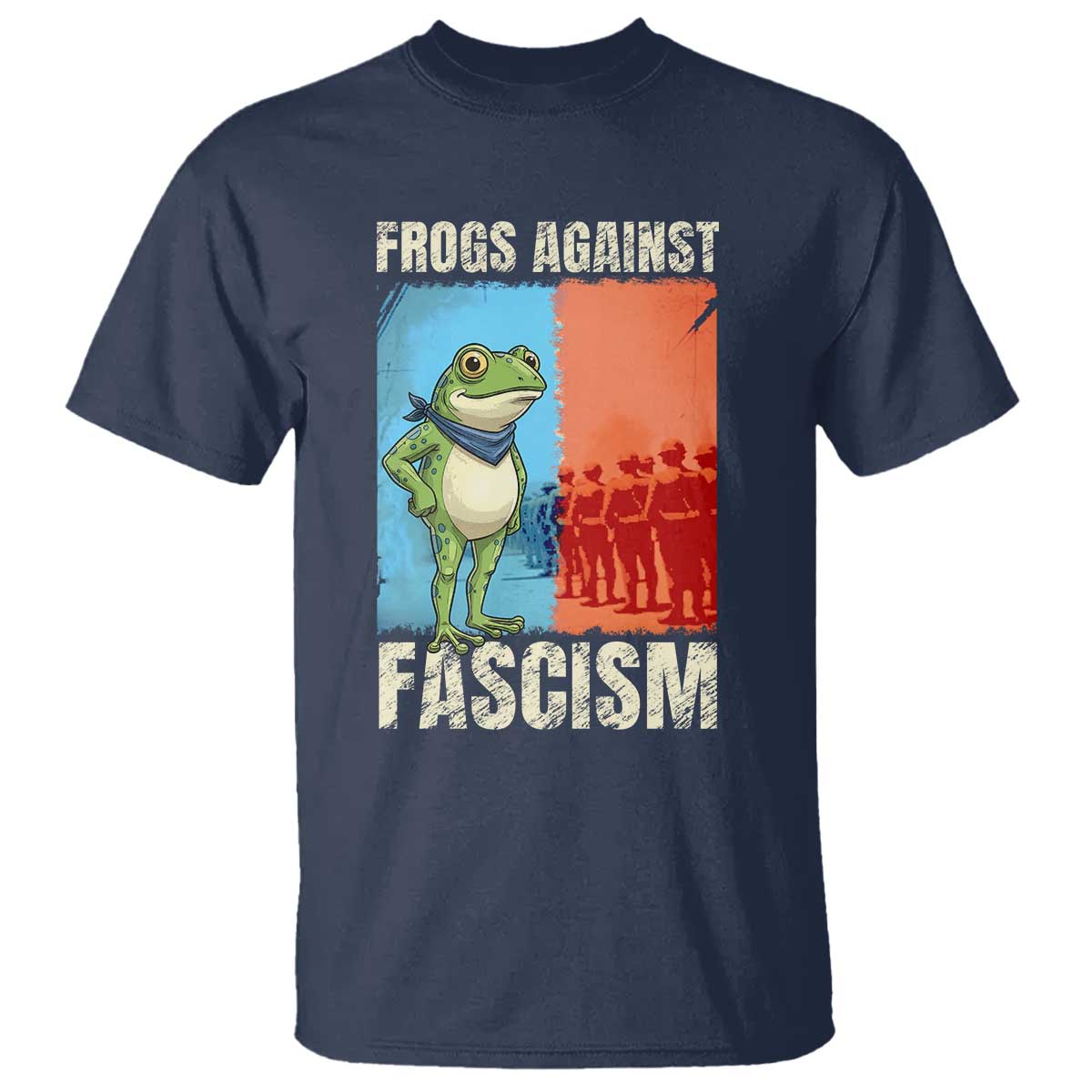 Frogs Against Fascism T Shirt Portland Protest Vintage Meme Gift - Wonder Print Shop