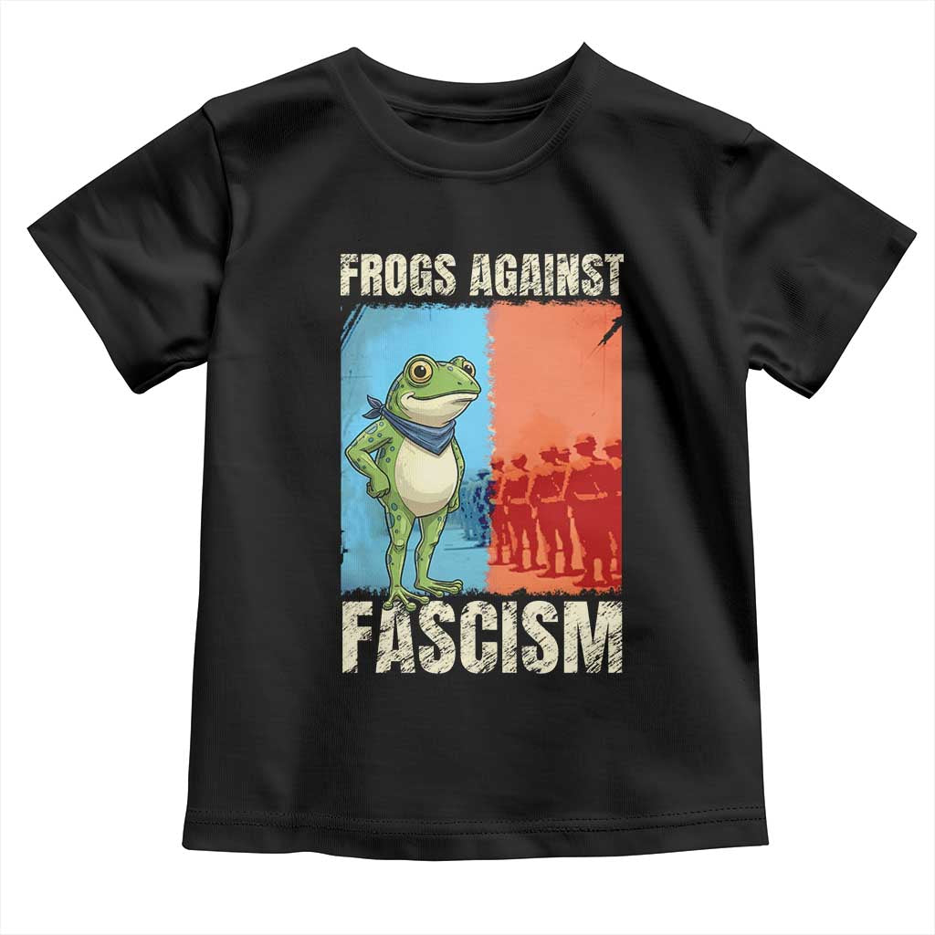 Frogs Against Fascism Toddler T Shirt Portland Protest Vintage Meme Gift - Wonder Print Shop