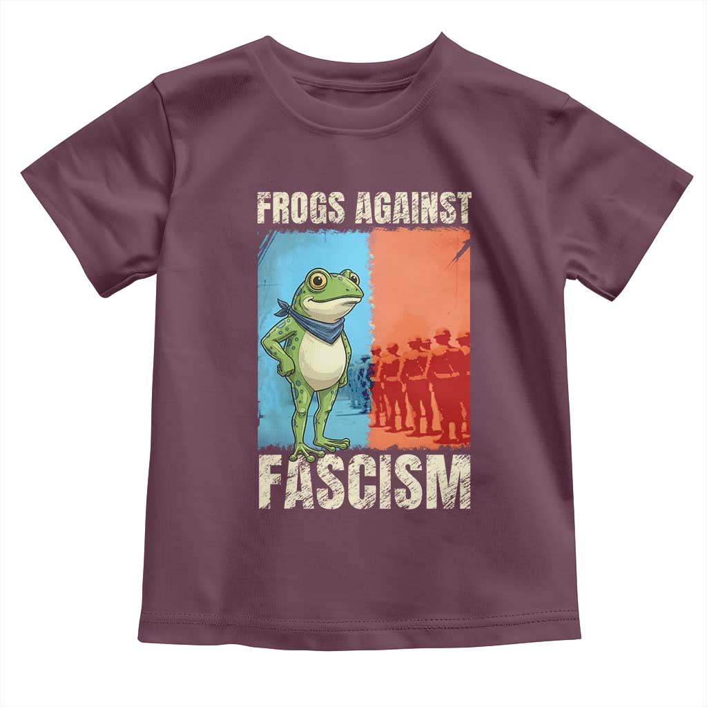 Frogs Against Fascism Toddler T Shirt Portland Protest Vintage Meme Gift - Wonder Print Shop