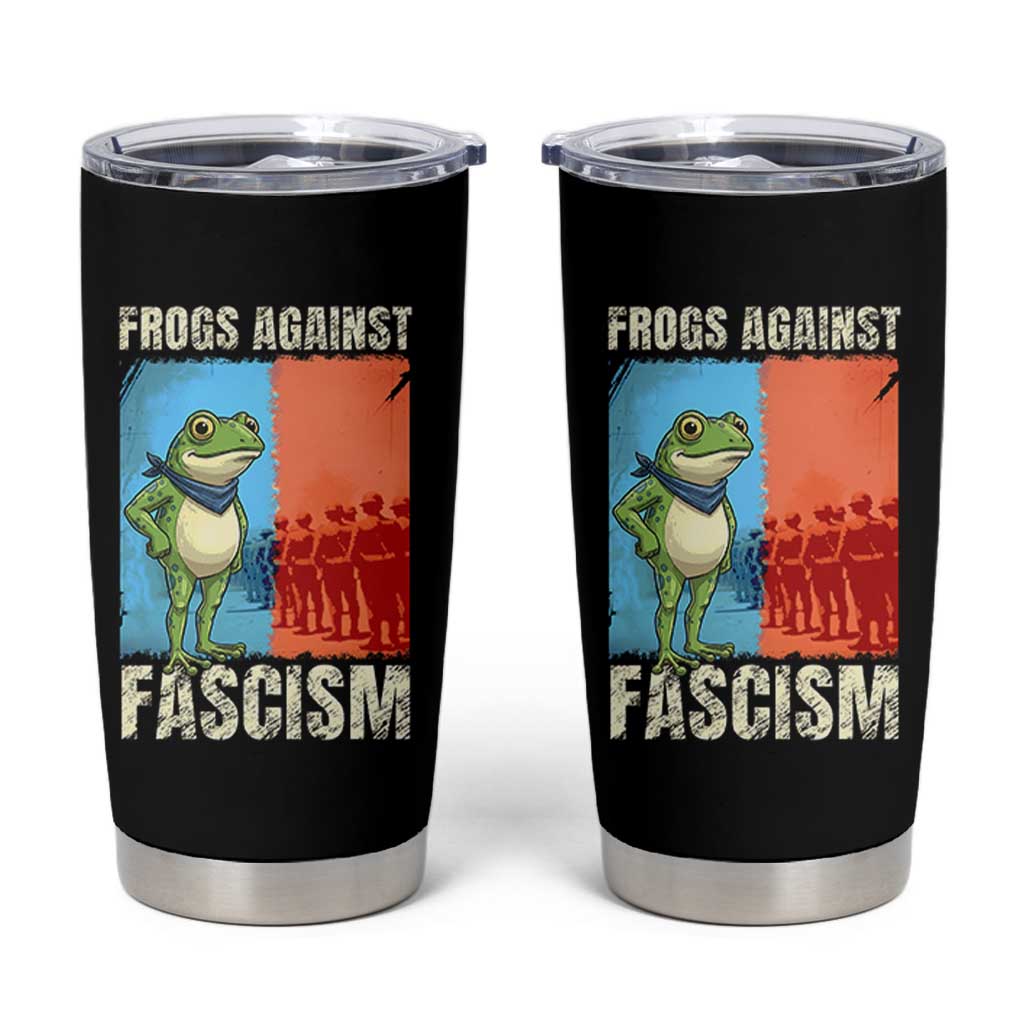 Frogs Against Fascism Tumbler Cup Portland Protest Vintage Meme Gift - Wonder Print Shop