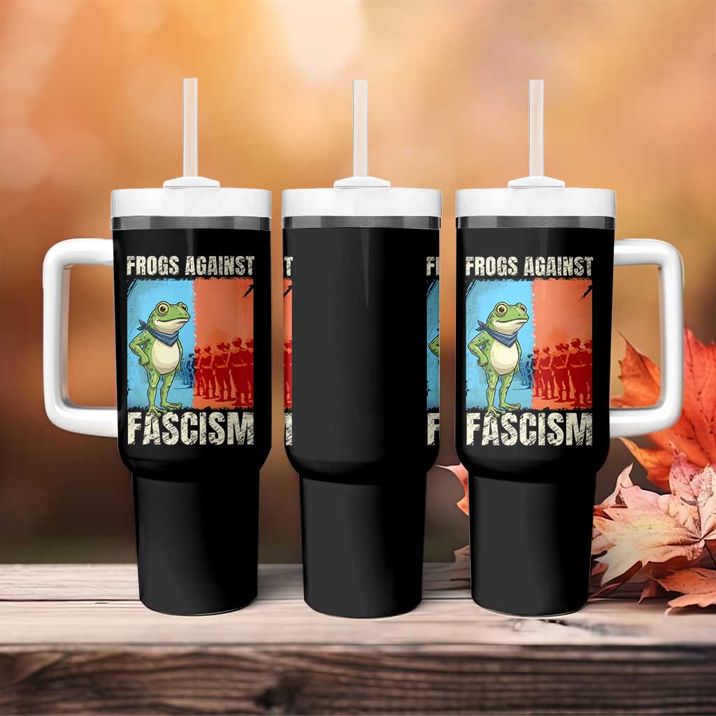 Frogs Against Fascism Tumbler With Handle Portland Protest Vintage Meme Gift - Wonder Print Shop