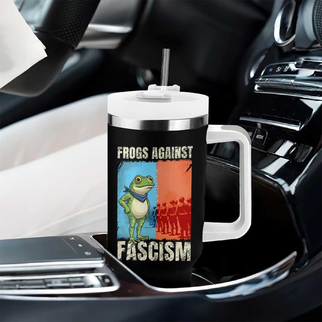 Frogs Against Fascism Tumbler With Handle Portland Protest Vintage Meme Gift - Wonder Print Shop
