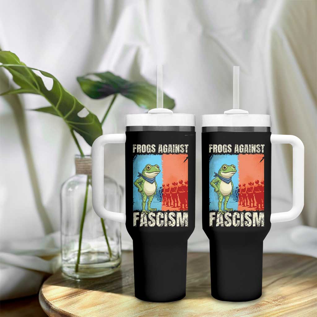 Frogs Against Fascism Tumbler With Handle Portland Protest Vintage Meme Gift - Wonder Print Shop