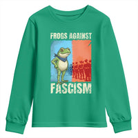 Frogs Against Fascism Youth Sweatshirt Portland Protest Vintage Meme Gift - Wonder Print Shop