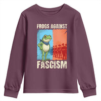 Frogs Against Fascism Youth Sweatshirt Portland Protest Vintage Meme Gift - Wonder Print Shop