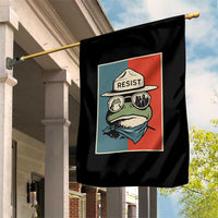 Resist Frog Meme Garden Flag Portland Vintage Aesthetic Gift - Wonder Print Shop