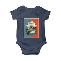 Resist Frog Meme Baby Onesie Portland Vintage Aesthetic Gift - Wonder Print Shop
