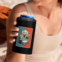 Resist Frog Meme 4 in 1 Can Cooler Tumbler Portland Vintage Aesthetic Gift - Wonder Print Shop