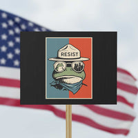 Resist Frog Meme Protest Sign Portland Vintage Aesthetic Gift - Wonder Print Shop