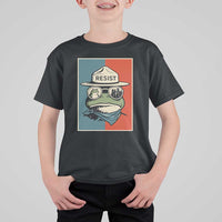 Resist Frog Meme T Shirt For Kid Portland Vintage Aesthetic Gift - Wonder Print Shop