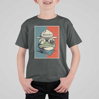 Resist Frog Meme T Shirt For Kid Portland Vintage Aesthetic Gift - Wonder Print Shop
