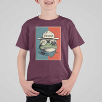 Resist Frog Meme T Shirt For Kid Portland Vintage Aesthetic Gift - Wonder Print Shop