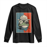 Resist Frog Meme Long Sleeve Shirt Portland Vintage Aesthetic Gift - Wonder Print Shop