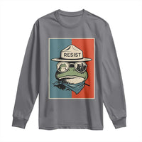 Resist Frog Meme Long Sleeve Shirt Portland Vintage Aesthetic Gift - Wonder Print Shop