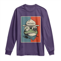 Resist Frog Meme Long Sleeve Shirt Portland Vintage Aesthetic Gift - Wonder Print Shop