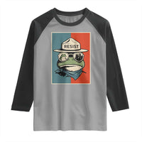 Resist Frog Meme Raglan Shirt Portland Vintage Aesthetic Gift - Wonder Print Shop