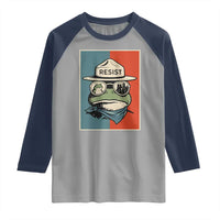 Resist Frog Meme Raglan Shirt Portland Vintage Aesthetic Gift - Wonder Print Shop