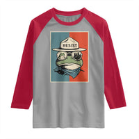 Resist Frog Meme Raglan Shirt Portland Vintage Aesthetic Gift - Wonder Print Shop