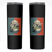 Resist Frog Meme Skinny Tumbler Portland Vintage Aesthetic Gift - Wonder Print Shop