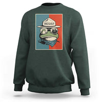 Resist Frog Meme Sweatshirt Portland Vintage Aesthetic Gift - Wonder Print Shop