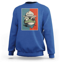 Resist Frog Meme Sweatshirt Portland Vintage Aesthetic Gift - Wonder Print Shop