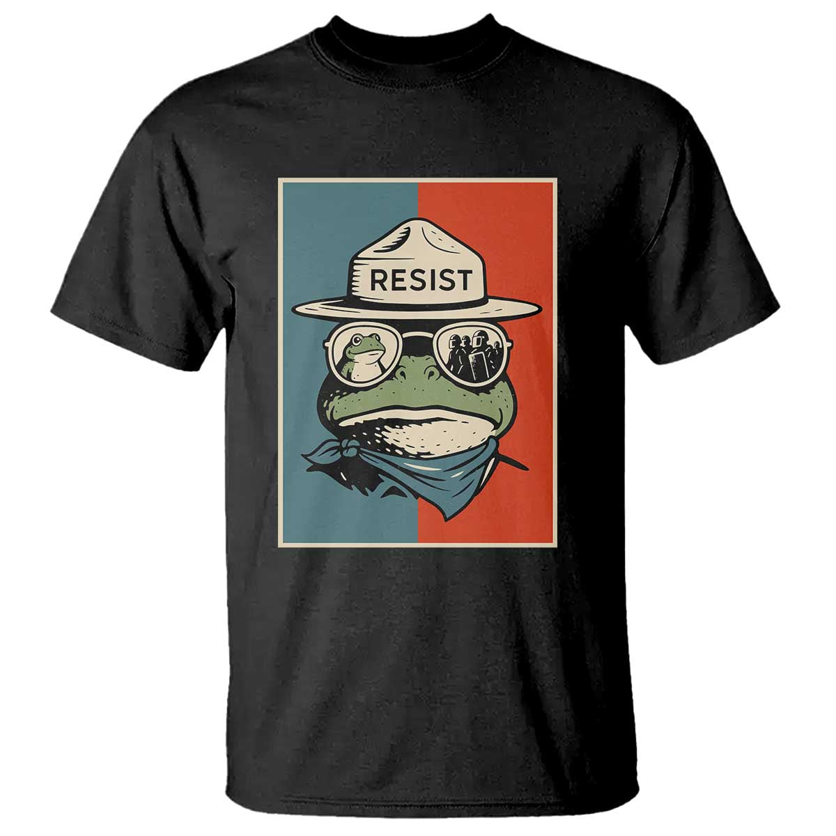Resist Frog Meme T Shirt Portland Vintage Aesthetic Gift - Wonder Print Shop