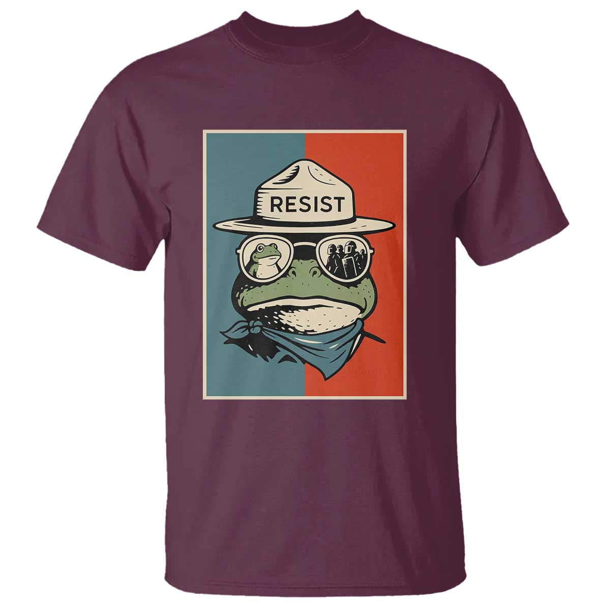 Resist Frog Meme T Shirt Portland Vintage Aesthetic Gift - Wonder Print Shop