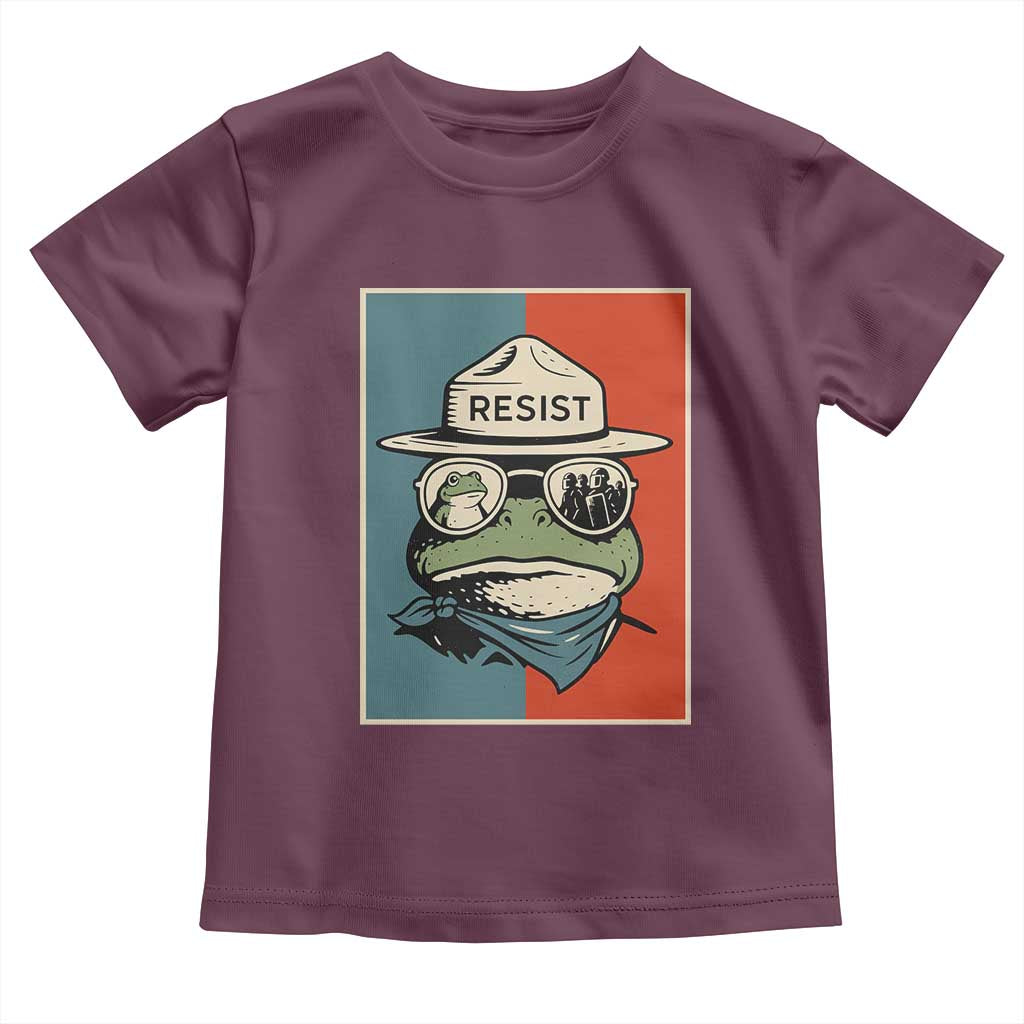 Resist Frog Meme Toddler T Shirt Portland Vintage Aesthetic Gift - Wonder Print Shop