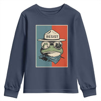 Resist Frog Meme Youth Sweatshirt Portland Vintage Aesthetic Gift - Wonder Print Shop