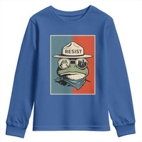 Resist Frog Meme Youth Sweatshirt Portland Vintage Aesthetic Gift - Wonder Print Shop