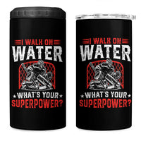 I Walk On Water Whats Your Superpower 4 in 1 Can Cooler Tumbler Funny Ice Hockey Gift - Wonder Print Shop