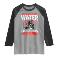 I Walk On Water Whats Your Superpower Raglan Shirt Funny Ice Hockey Gift - Wonder Print Shop