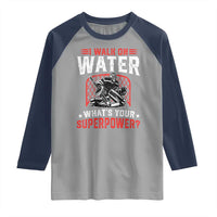 I Walk On Water Whats Your Superpower Raglan Shirt Funny Ice Hockey Gift - Wonder Print Shop