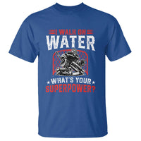 I Walk On Water Whats Your Superpower T Shirt Funny Ice Hockey Gift - Wonder Print Shop