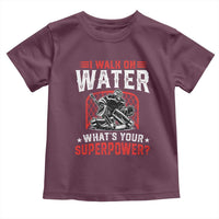 I Walk On Water Whats Your Superpower Toddler T Shirt Funny Ice Hockey Gift - Wonder Print Shop